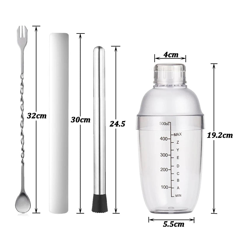 Cocktail Shaker Home Wine Mixer Tool Set for Party