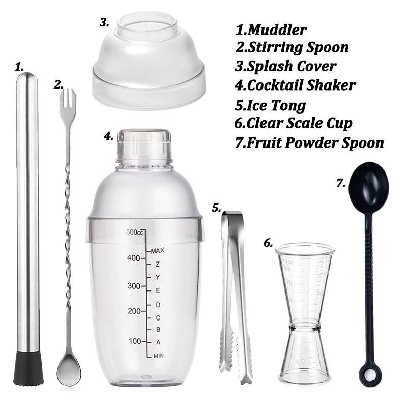 Cocktail Shaker Home Wine Mixer Tool Set for Party